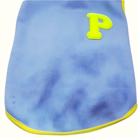 P Pattern Sleeveless Shirt for Pets:Cozy Fleece Fabric Cute & Casual Dogs & Cats - Picture 3 of 6